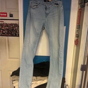 Hollister Light Blue Men's Athletic Skinny Jeans 32x34